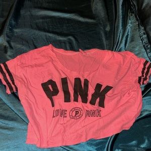PINK crop top shirt!